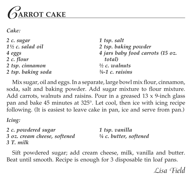 Recipe with Multiple Instructions